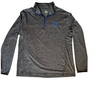 Colosseum Charcoal Quarter Zip Pullover University of Kentucky Men’s Size Medium